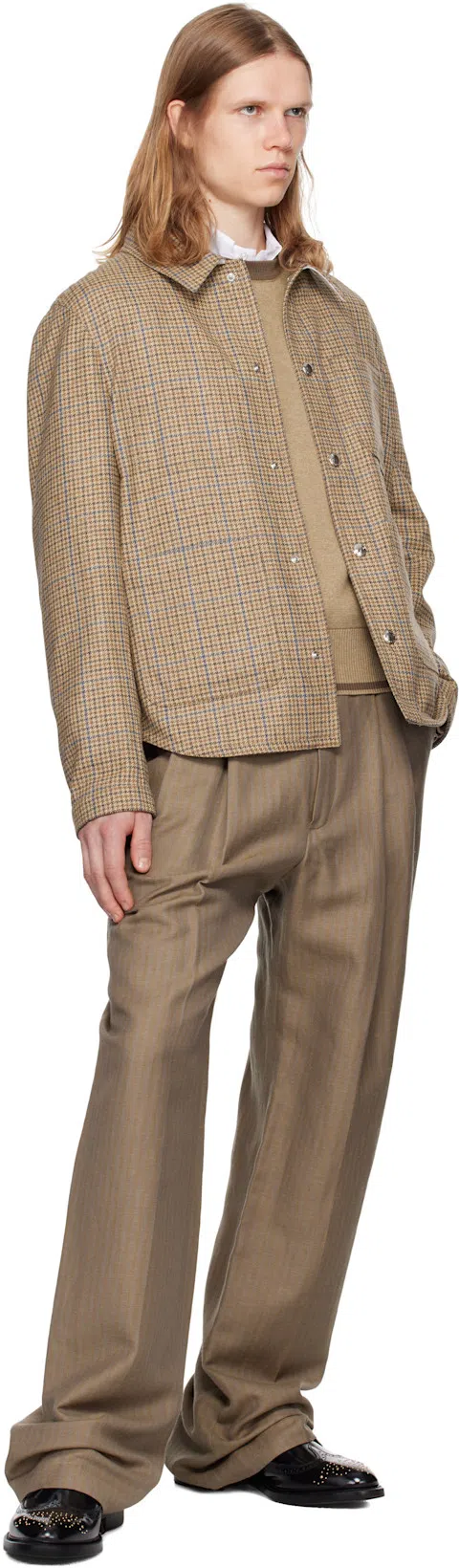 THOM BROWNE Light Blue Cotton Button-down Shirt