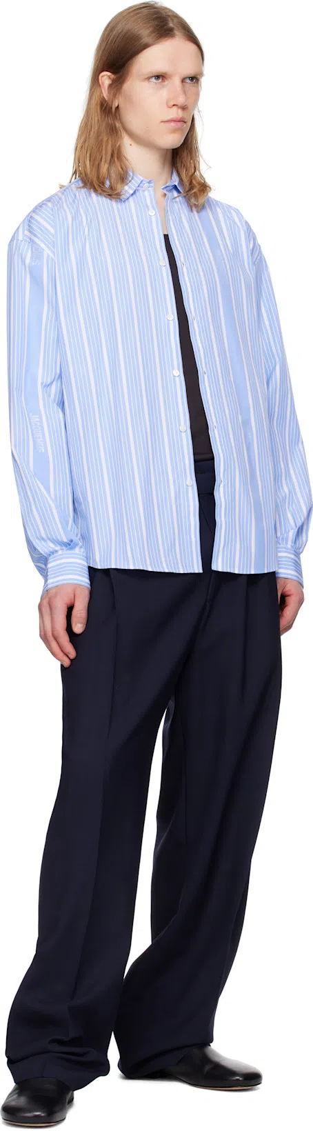 JACQUEMUS Men's La Chemise Simon In Blue