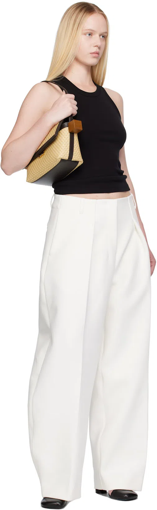 JACQUEMUS Le De-nimes Curzio Straight Leg Jeans In White