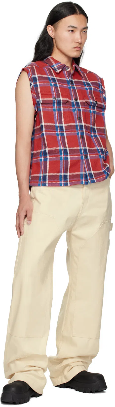 RICK OWENS Beatle Mega Tractor Boots In Black