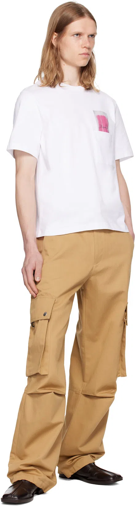 JACQUEMUS Esquimau Print T-shirt In White