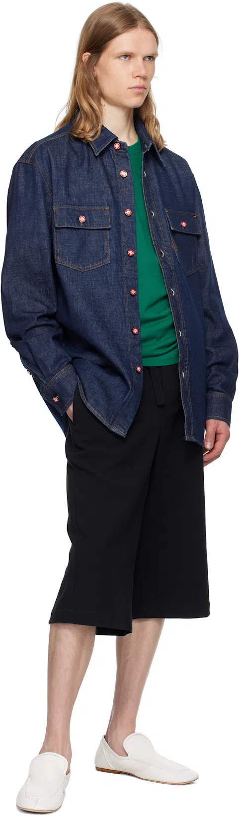 CASABLANCA Montagne Ondulee Crewneck T-shirt In Green