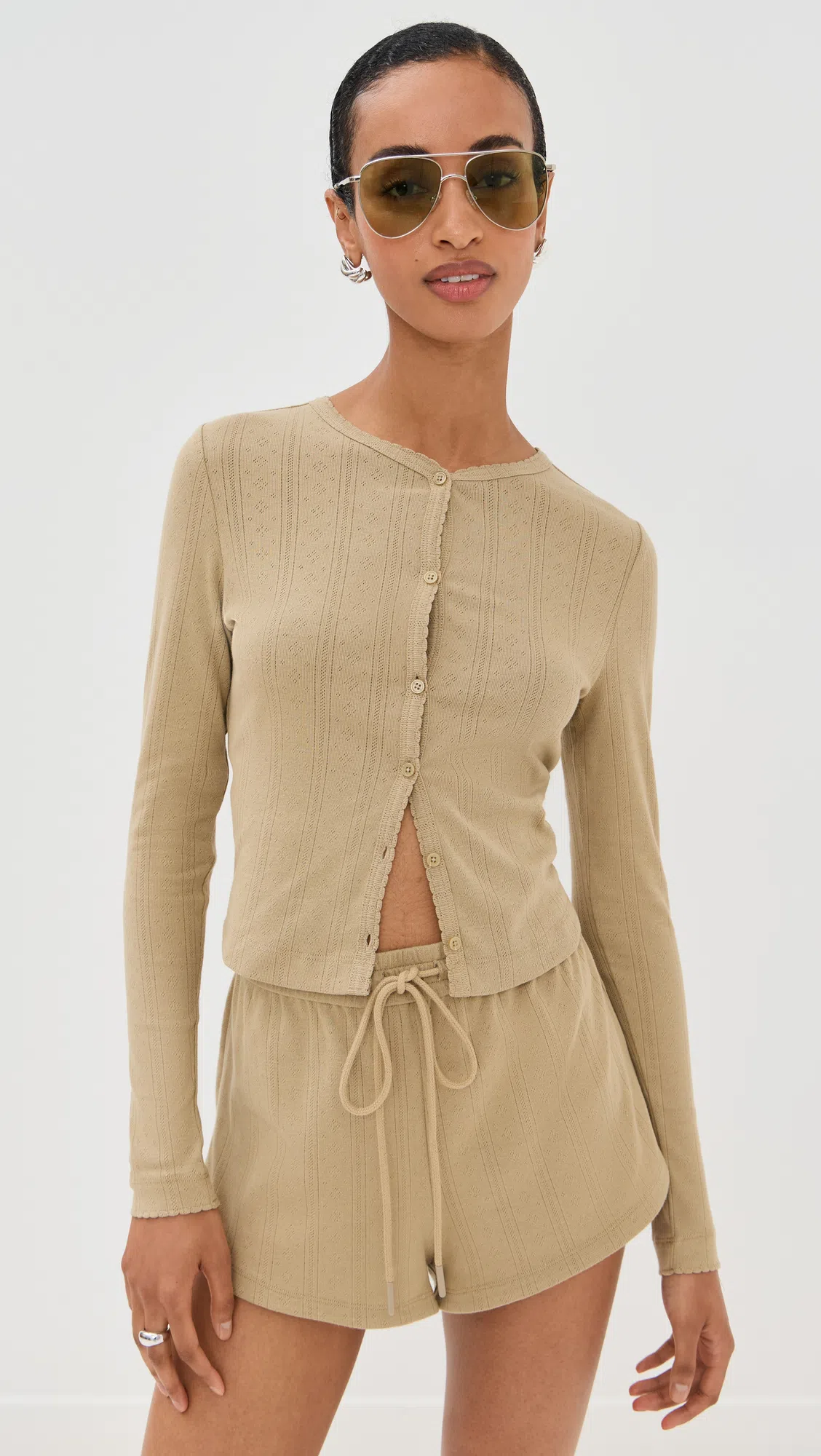 TORY BURCH Virginia Nylon Cylinder Bag Snow White