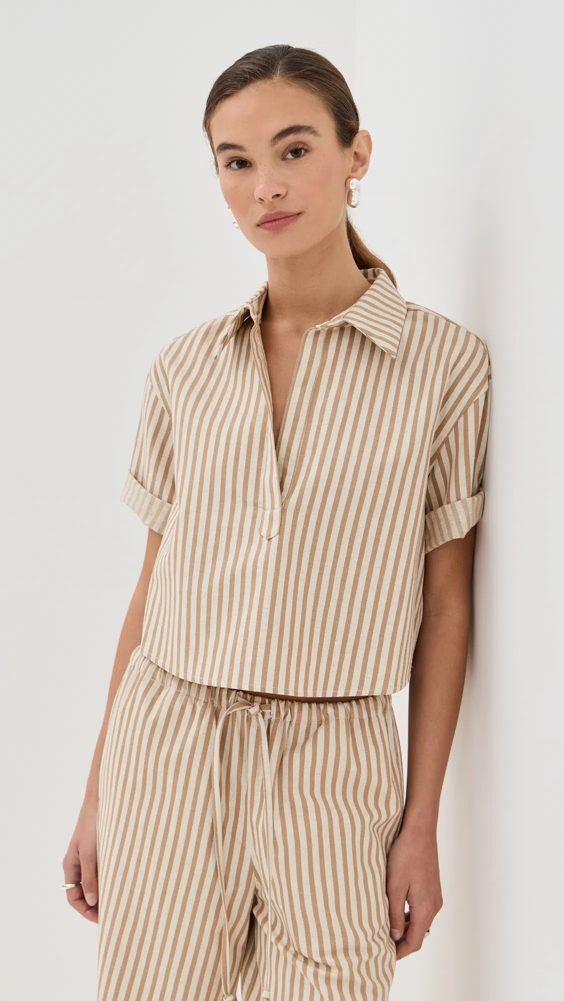 TORY BURCH Small Romy Pebble Leather Hobo Bag In Light Cream