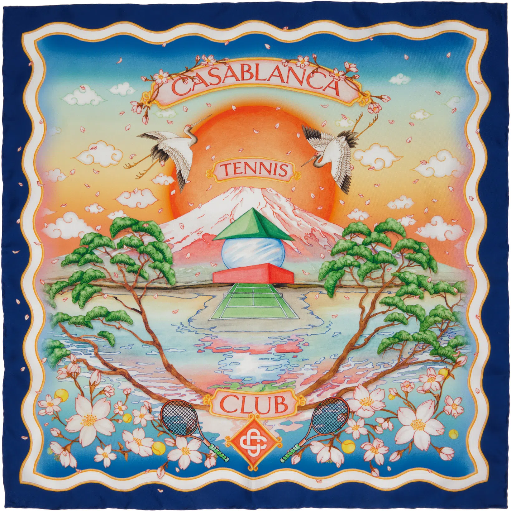 CASABLANCA Regular Fit T-shirt In White