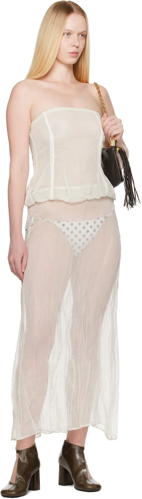 CHLOÉ Small Foulard Tassel Shoulder Bag In Buffalo Leather In Black