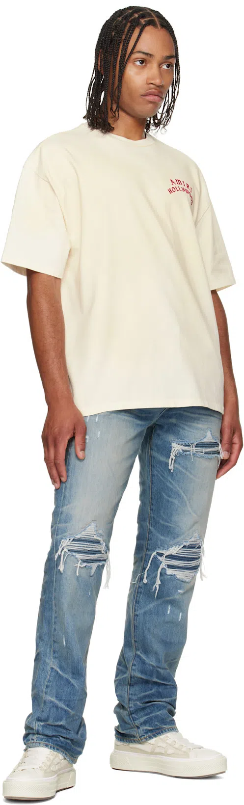 AMIRI Hollywood Oversized T-shirt In Neutral