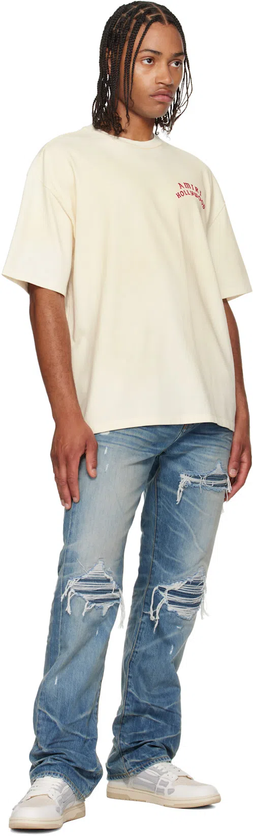 AMIRI Skel Top Low Amfosr1136 Grey In Multi