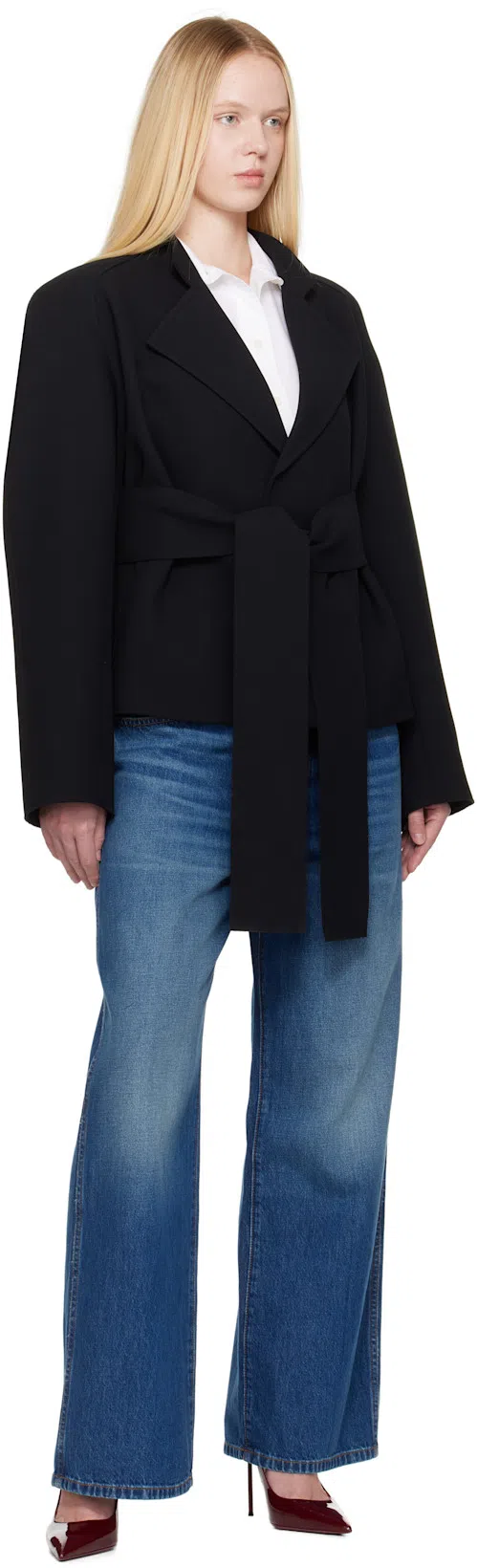 PARIS TEXAS Lidia Slingbacks Rouge Noir In Patent Leather In Animal Print