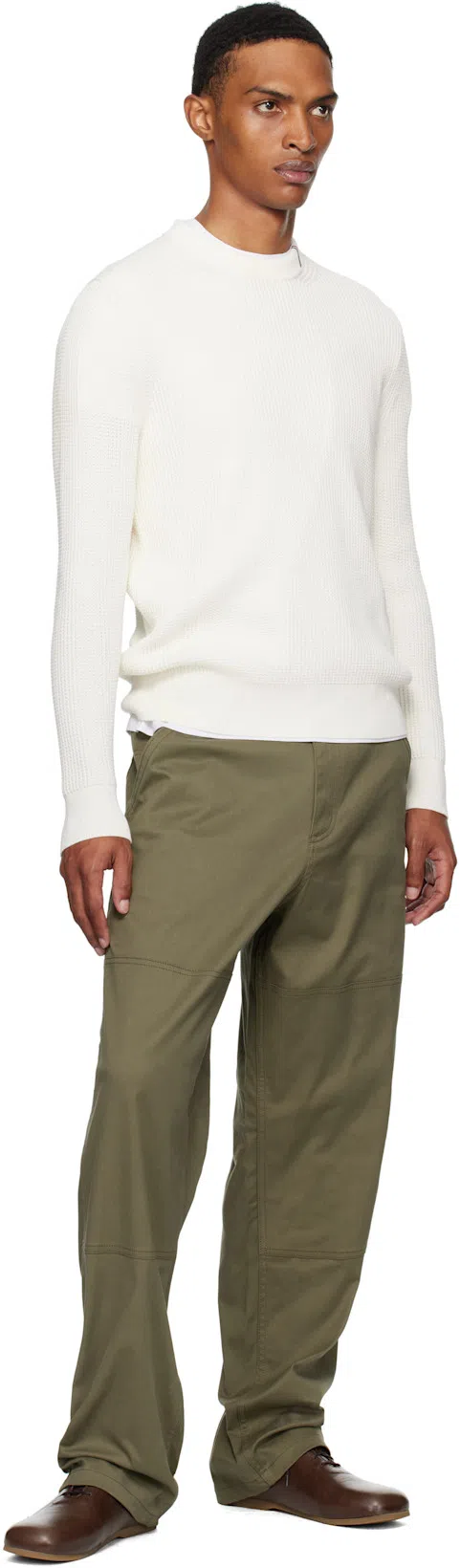 MONCLER Double Logo Patch Cotton T-shirt In White