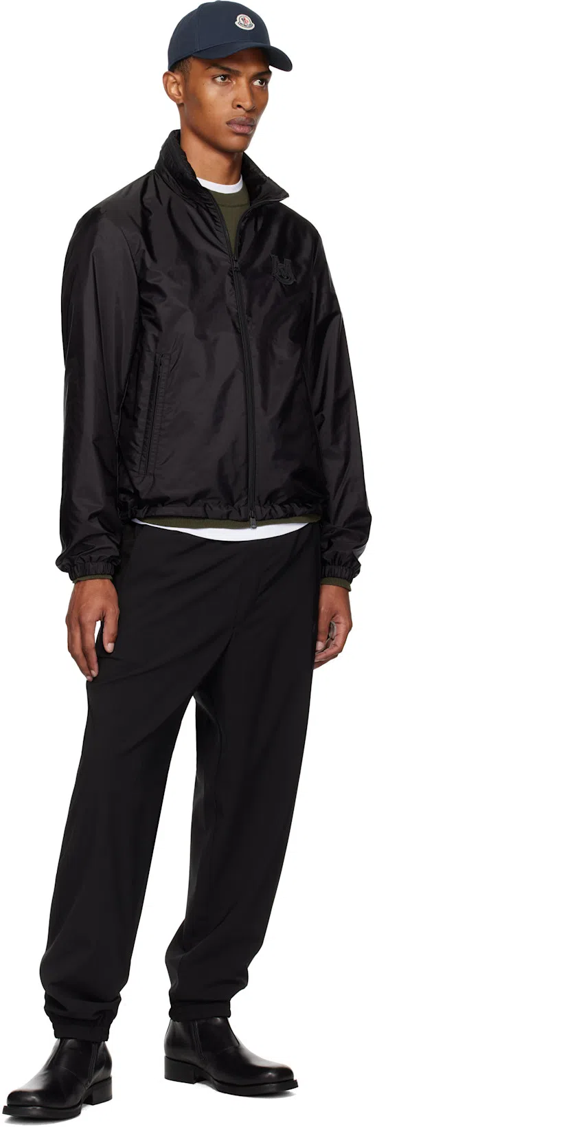 MONCLER Men Cotton Pack Of Three Logo Patch T-shirts In White