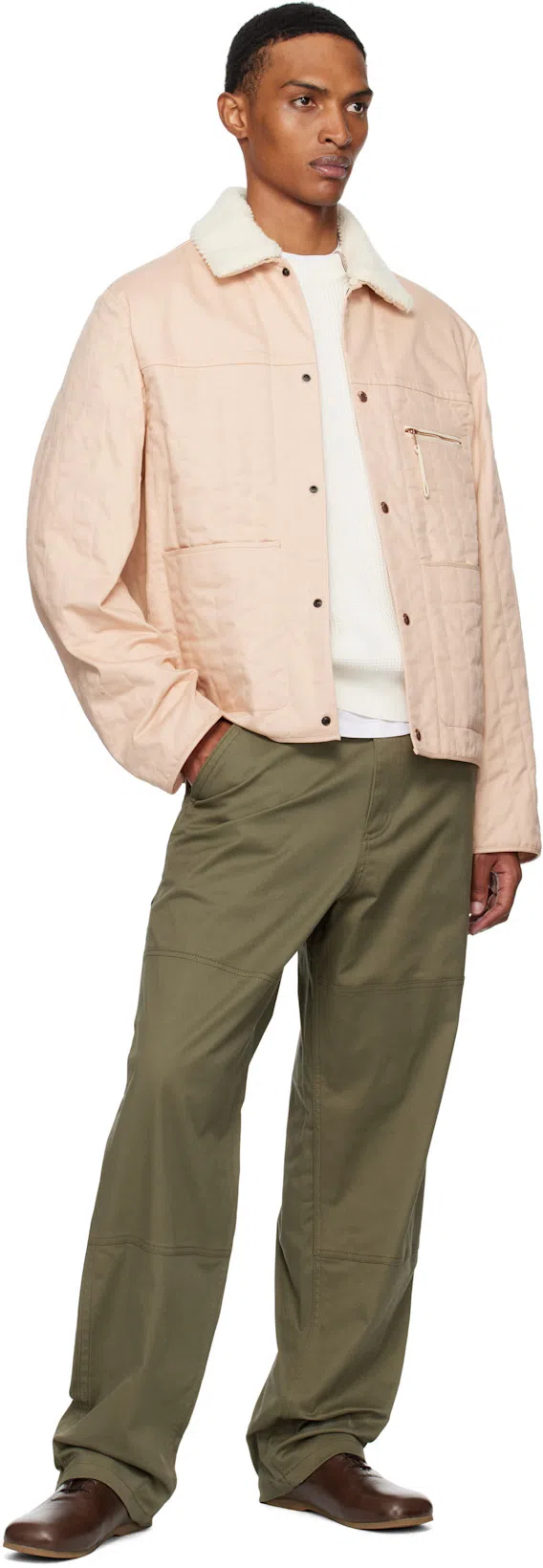 MONCLER Double Logo Patch Cotton T-shirt In White