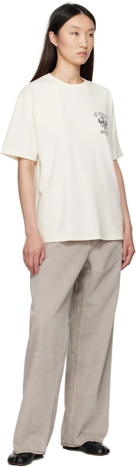 RHUDE Off-white 'st. ' Seal T-shirt In Neutral