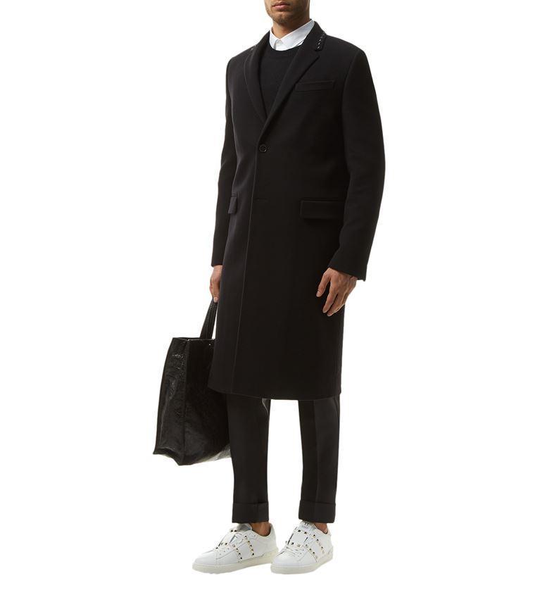 VALENTINO GARAVANI Valentino Rockstud Untitled Leather Sneaker In White