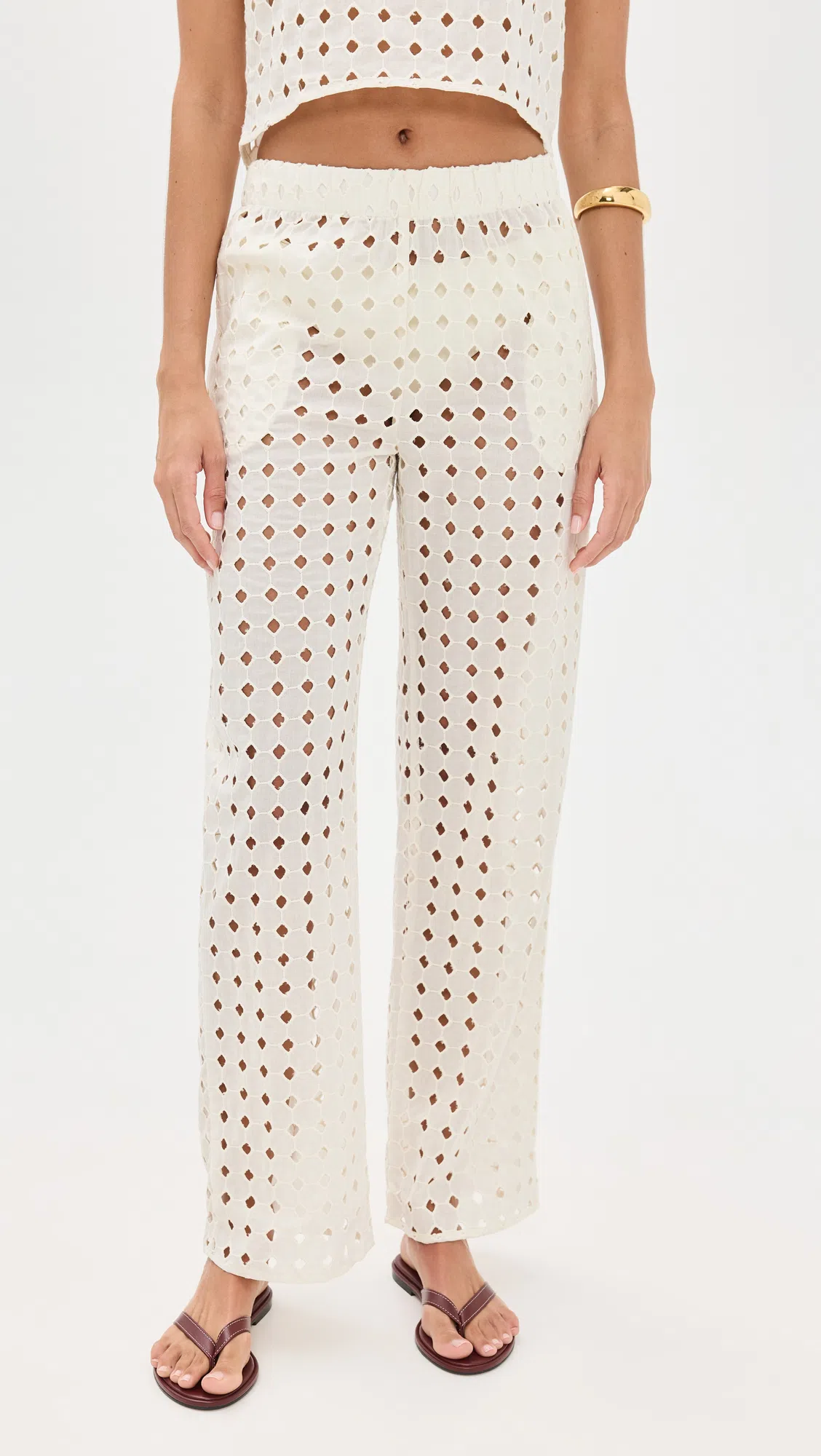 AEYDE Burgundy Melody Leather Toe-post Flip-flops In Red