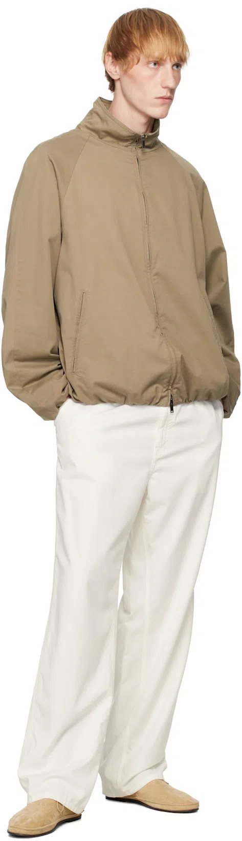 THE ROW Boxy Cut Cotton T-shirt With Short Sleeves In White