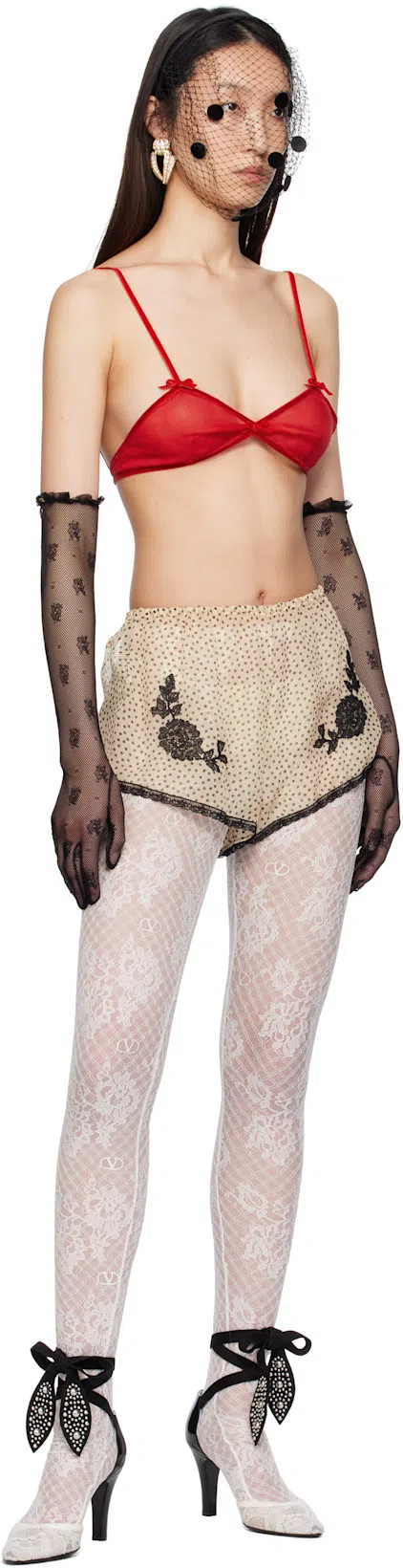 VALENTINO GARAVANI Leather Foliefoliage Dorsay Pumps 85 In Black