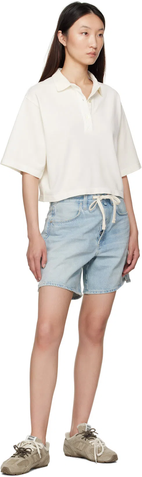 CITIZEN OF HUMANITY Brynn Drawstring Short In Jesamyn In Blue