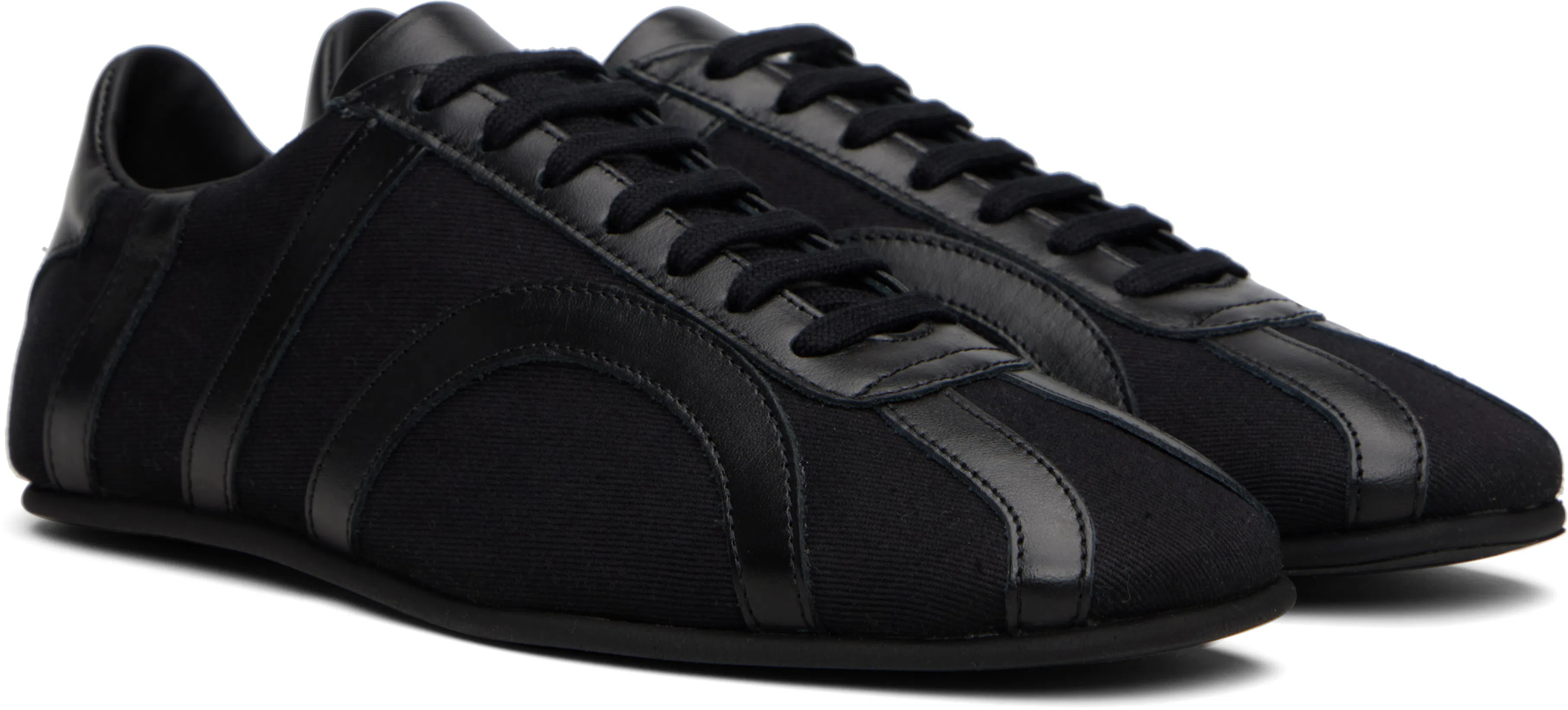 THE ROW Pipa Wide-leg Tailored Trousers In Black