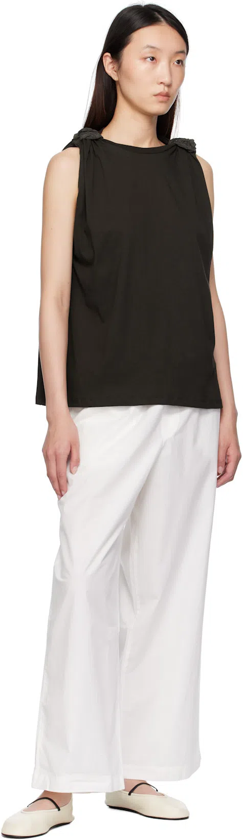 THE ROW Lambskin Band Ballerina Flats In Animal Print