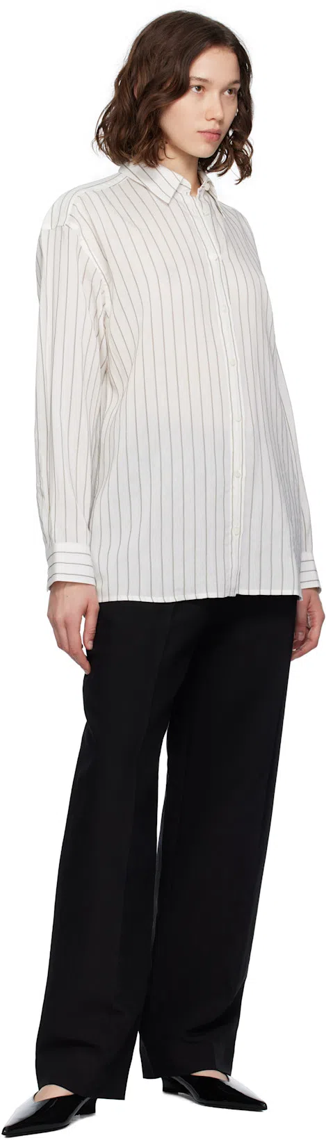 THE ROW Pipa Wide-leg Tailored Trousers In Black