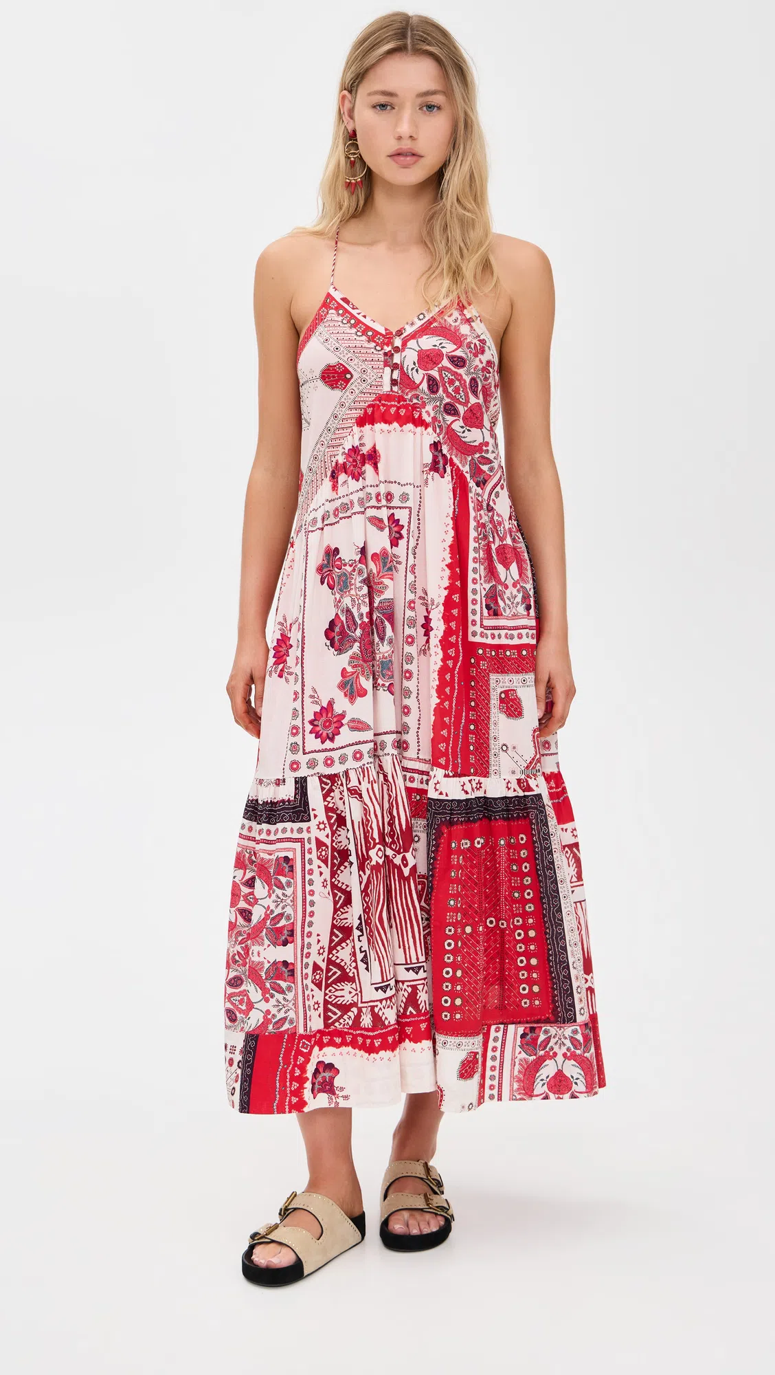 ISABEL MARANT ÉTOILE Isabel Marant Etoile Sabba Midi Dress In Red