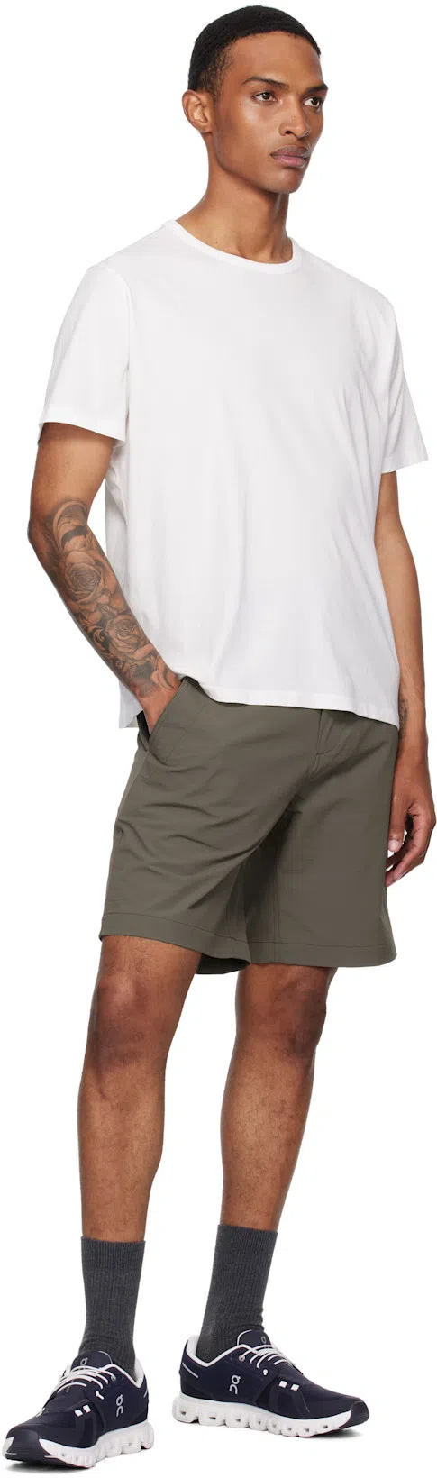 ON Breathable Technical Fabric Sneakers With Cushied Sole In Blue