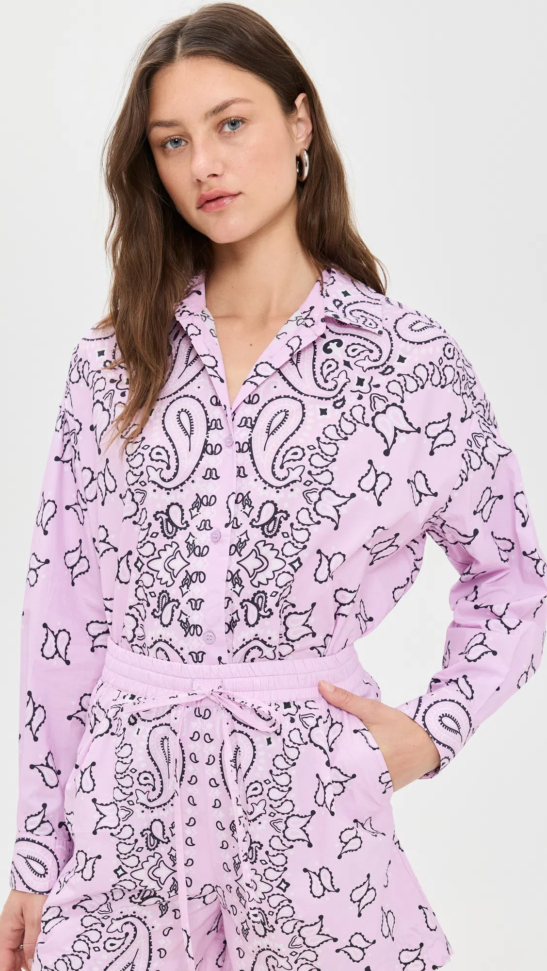 TORY BURCH Virginia Nylon Cylinder Bag Snow White