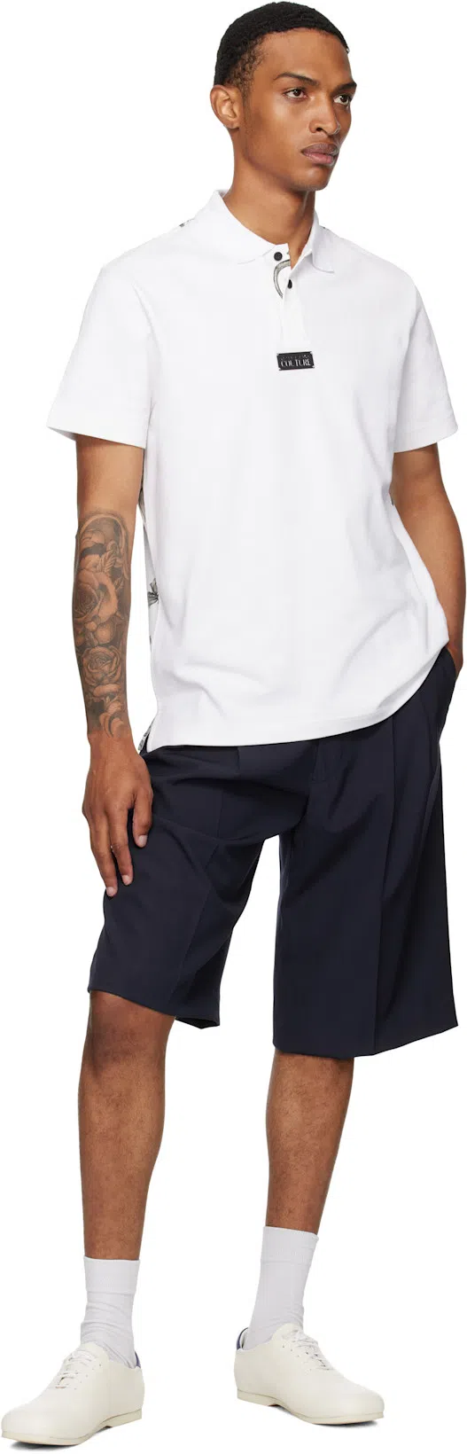 DRIES VAN NOTEN Wool Panrom Bermuda Shorts In Blue