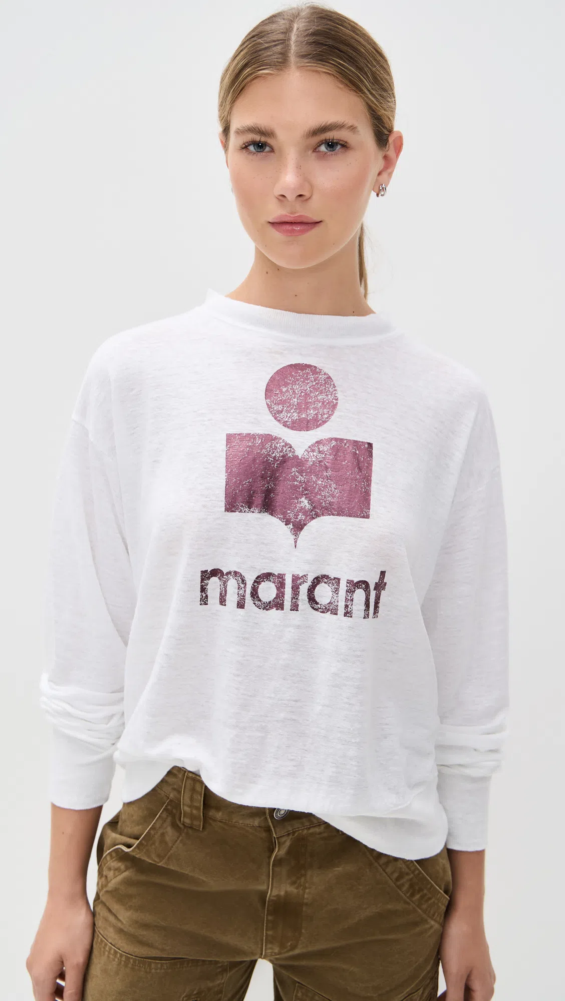 ISABEL MARANT Bryce Leather-trimmed Suede Sneakers In Brown