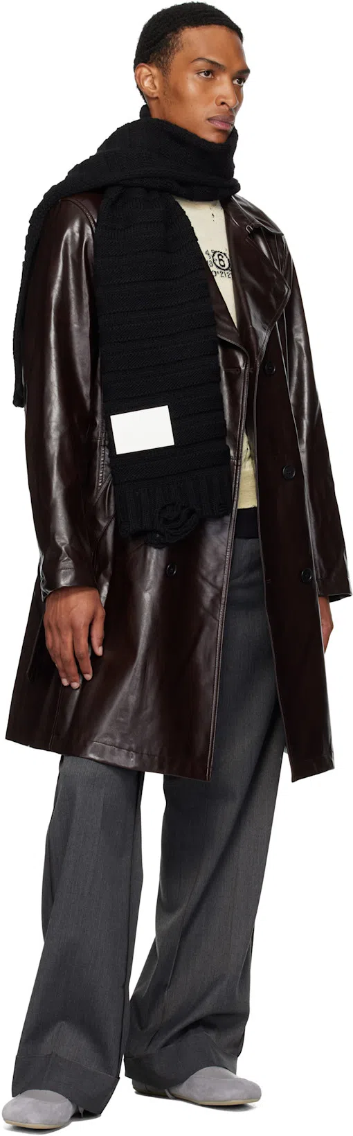 MM6 MAISON MARGIELA Logo Cotton T-shirt In Black