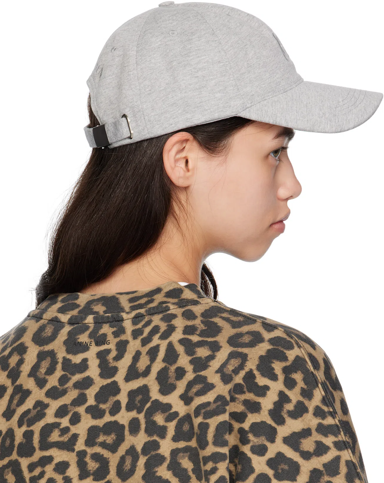 ANINE BING Sydney Leopard-intarsia Brushed Wool-blend Jumper In Animal Print