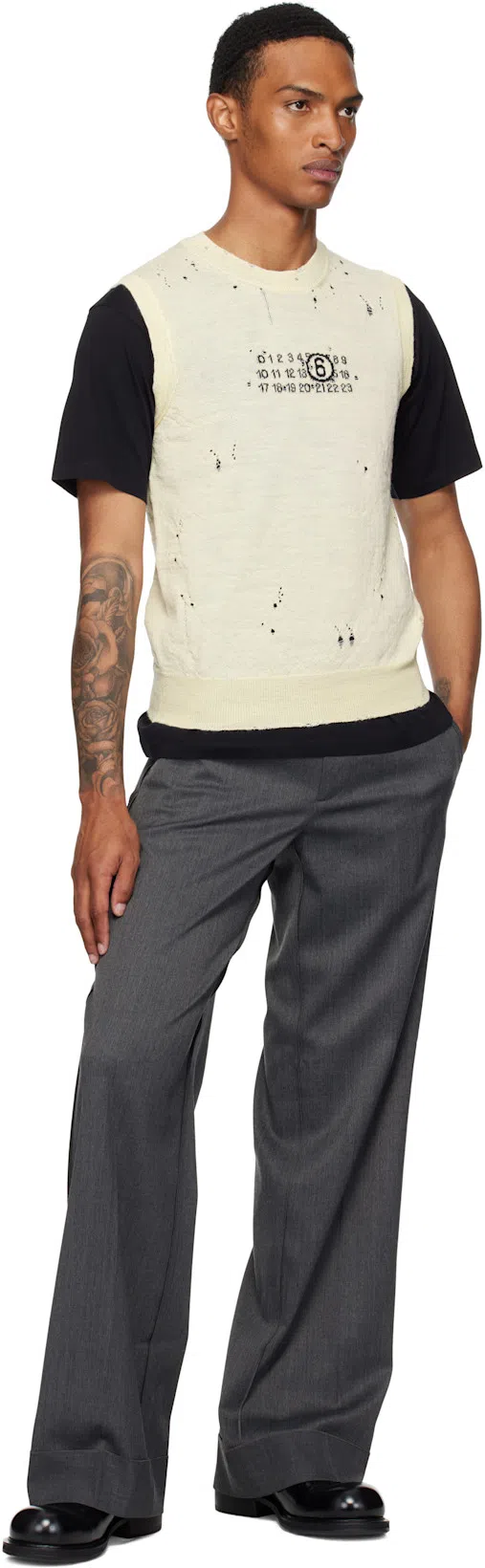 MM6 MAISON MARGIELA Logo Cotton T-shirt In Black