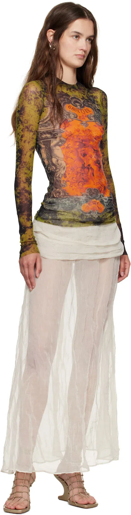 JEAN PAUL GAULTIER Top "médaillon" In Multi