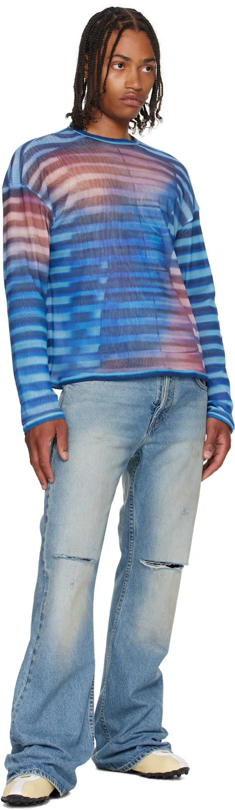 MAISON MARGIELA Sprinters Worn-out Effect Sneakers In Neutral