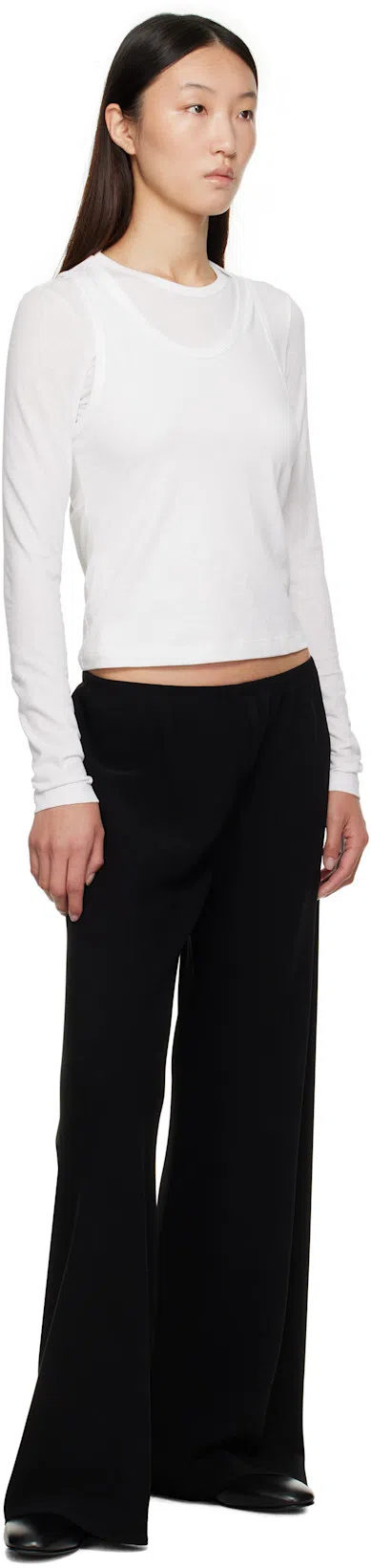 THE ROW Gala High-rise Wide-leg Cady Pants In Black