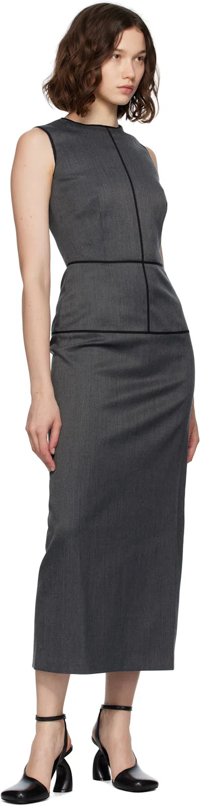 DRIES VAN NOTEN Brown Asymmetrical Heels In 605 Bottle