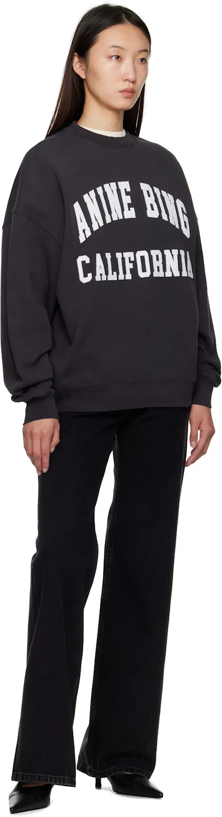 ANINE BING Miles Sweatshirt In Black