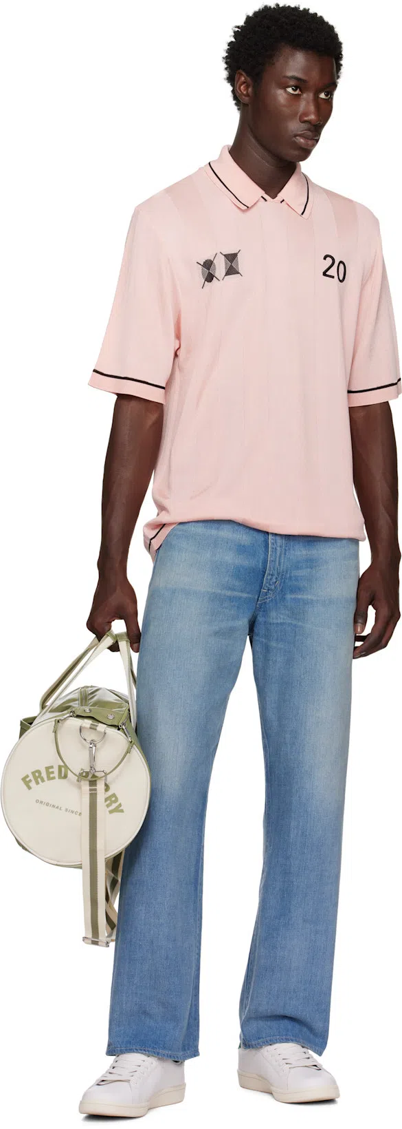 JACQUEMUS Le Polo Liga Football Polo In Light Pink