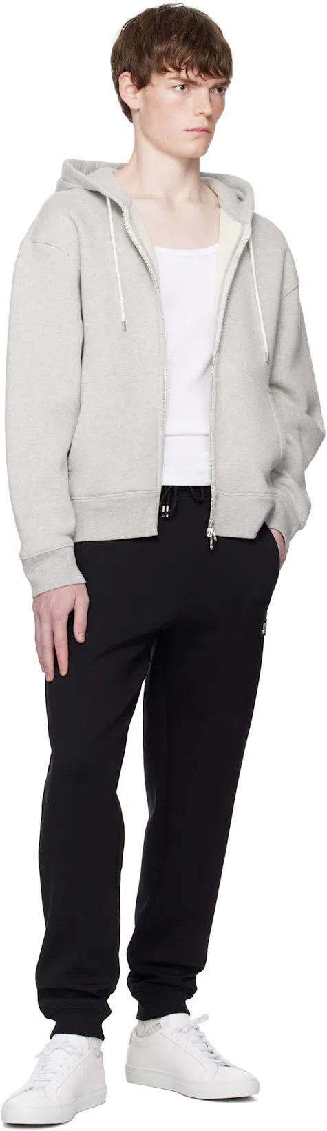 OUR LEGACY Hooded Grey Organic Cotton Sweatshirt In Gray