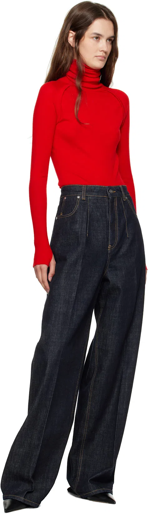 FERRAGAMO Dorye Leather Mule Pumps In Black