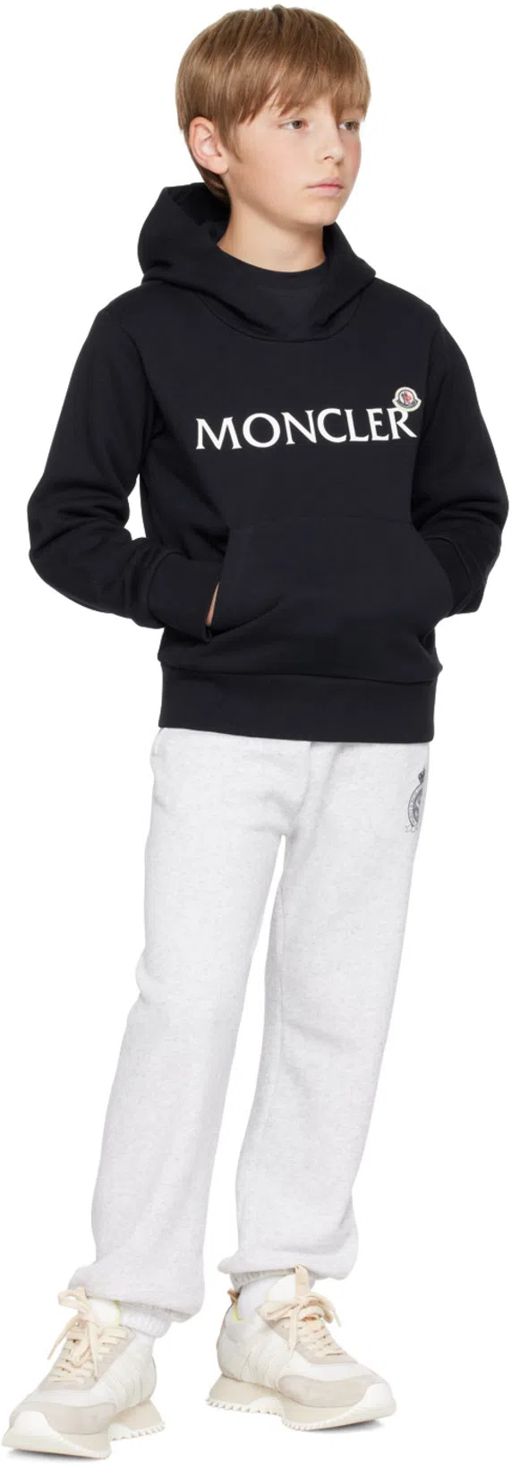 MONCLER Pacey Sneakers In Nylon And Suede Leather. In Multi