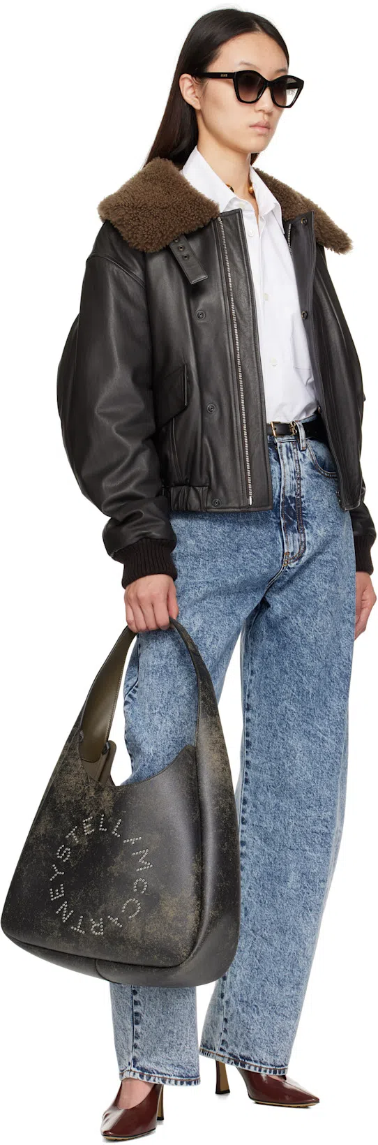 BOTTEGA VENETA Frills Collar Necklace In Yellow Gold