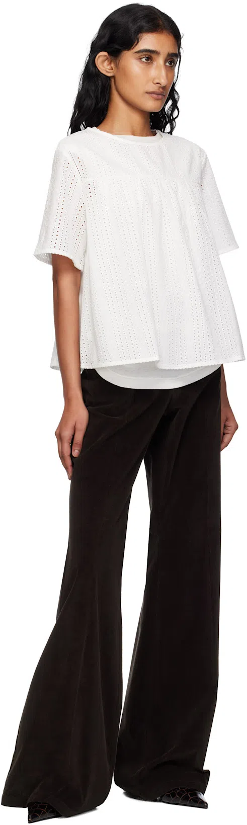 TOTÊME Toteme Classic Croc-embossed Leather Slingback Pump In Brown