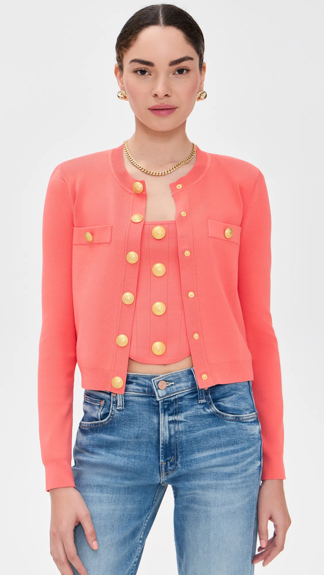 ANINE BING White Straight Leg Jeans