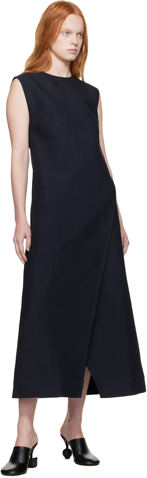 JACQUEMUS Mule With Geometric Heel In Black