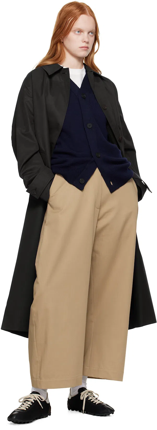 MAISON MARGIELA Sprinter Leather And Suede-trimmed Twill Sneakers In Black