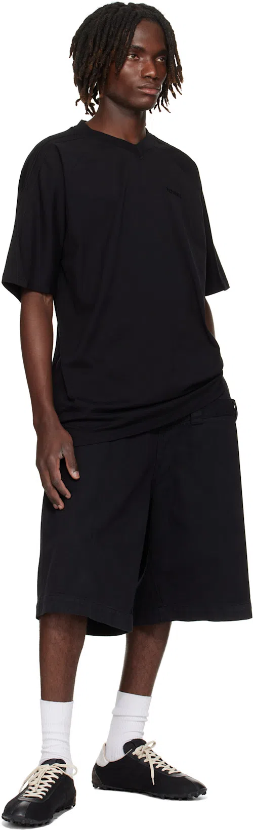 MAISON MARGIELA Sprinters Low Top Cotton Blend Sneakers In Black