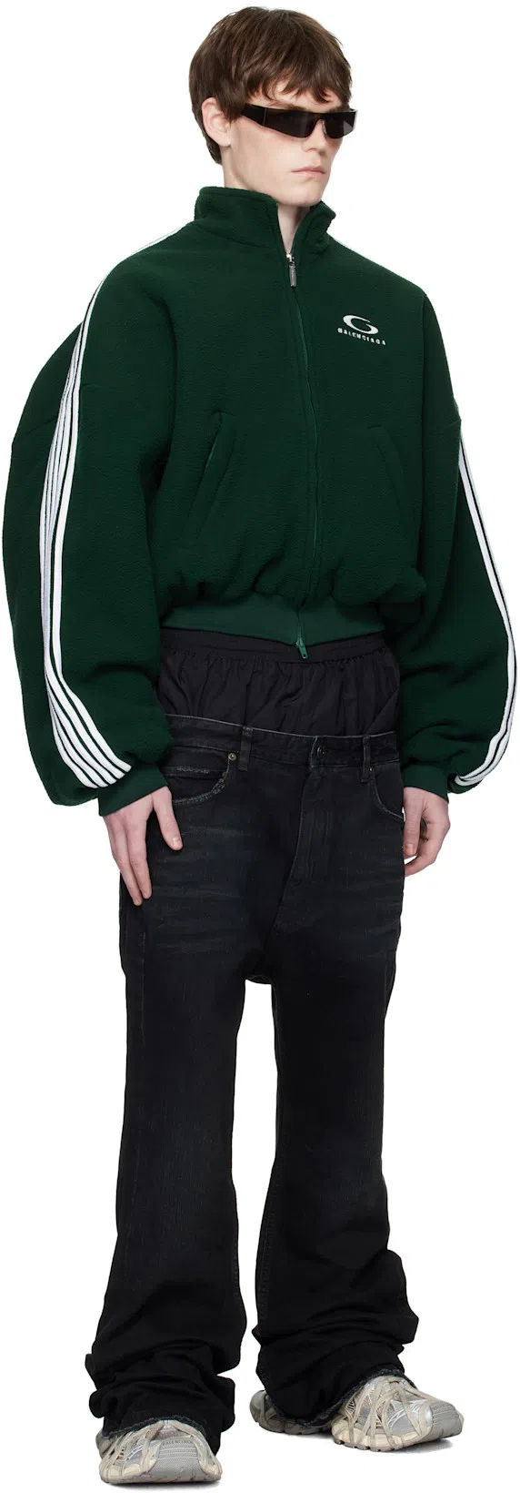 BALENCIAGA Layered Jeans In Black