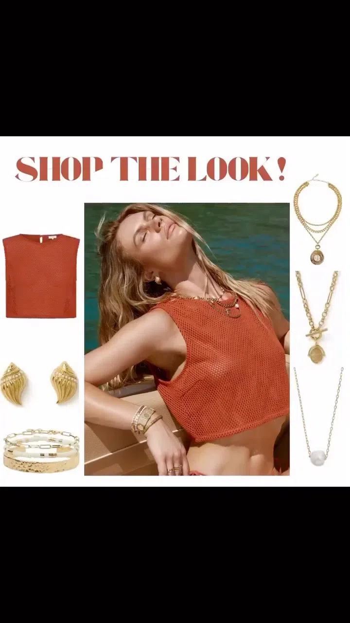 CHLOÉ Shell Drop Earrings In Gold